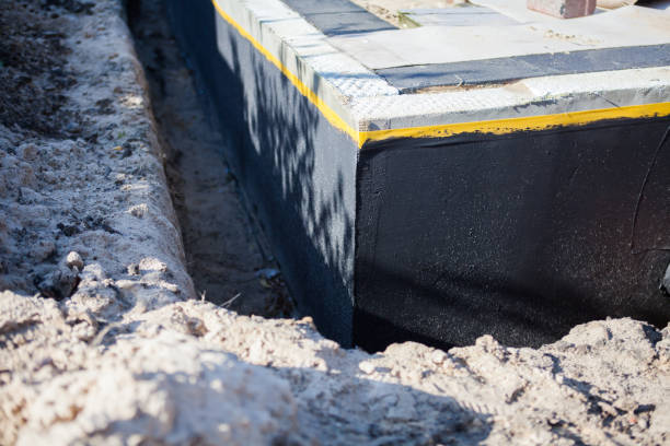Residential Exterior Waterproofing installation at a New Ross, IN home by SJ Waterproofing Pros